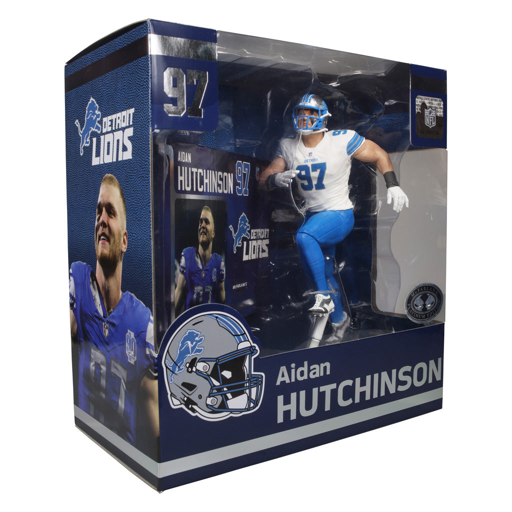 NFL Detroit Lions Aiden Hutchinson McFarlane 7&quot; Platinum Collectible Figure