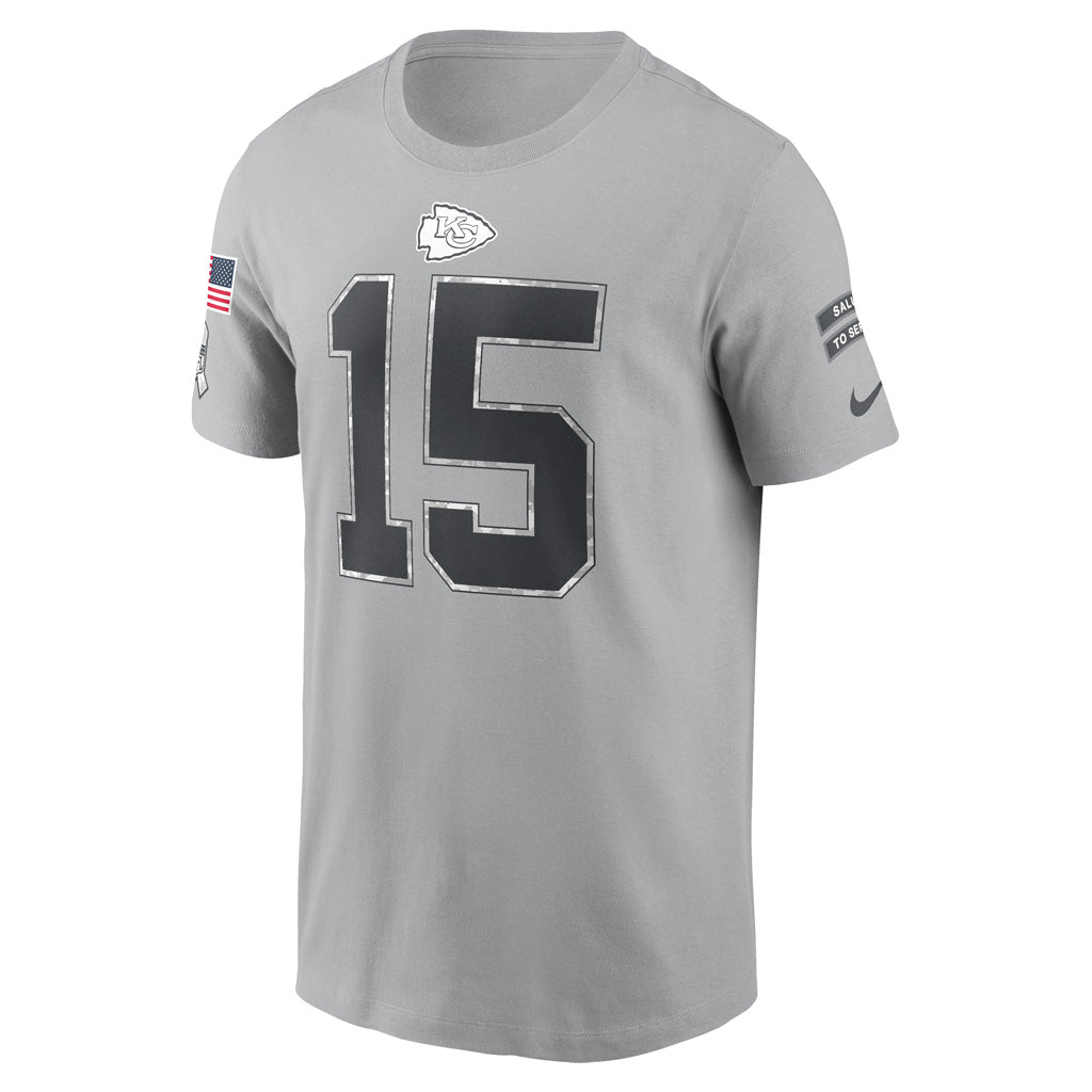 NFL Kansas City Chiefs Patrick Mahomes 2024 Salute to Service Name &amp; Number Tee