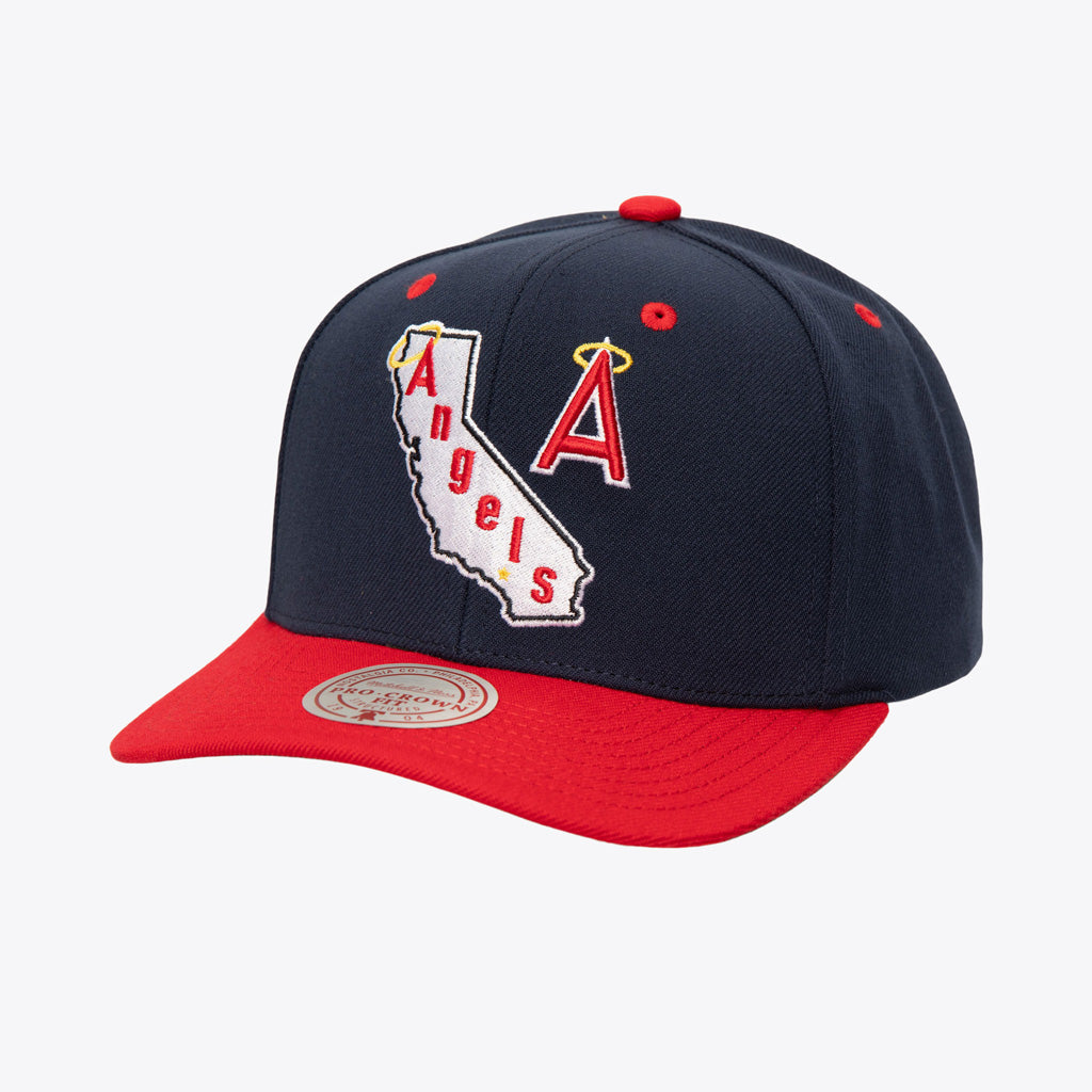 MLB Los Angeles Angels Mitchell &amp; Ness Cooperstown All In 2.0 Pro Snapback