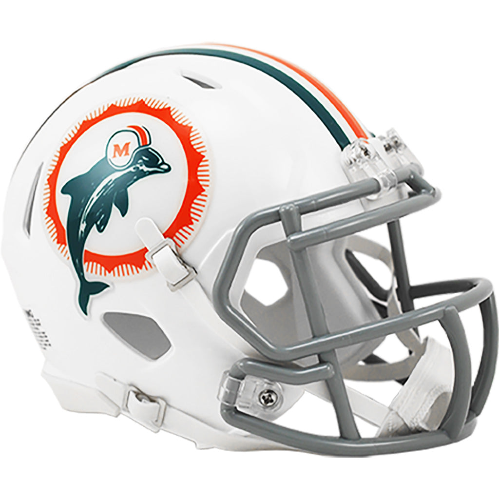 NFL Miami Dolphins Riddell Throwback Mini Speed Helmet