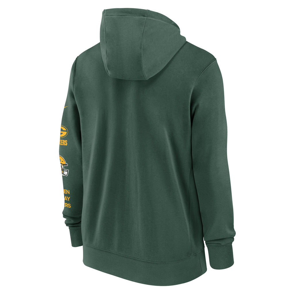 NFL Green Bay Packers Nike Club Full Zip Hoodie