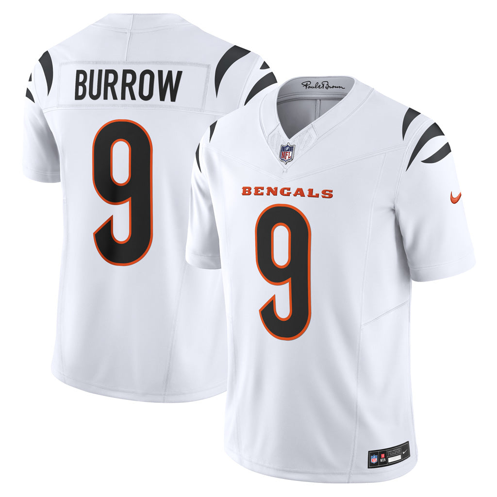 NFL Cincinnati Bengals Joe Burrow Nike 2024 Road Vapor F.U.S.E. Limited Jersey