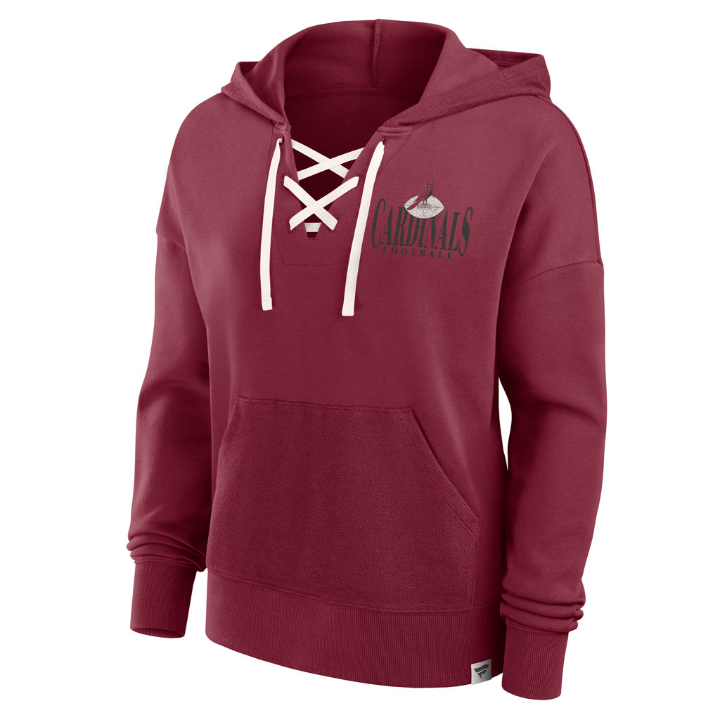 NFL Arizona Cardinals Women&#39;s Fanatics Blitz Left Lace Up Hoodie