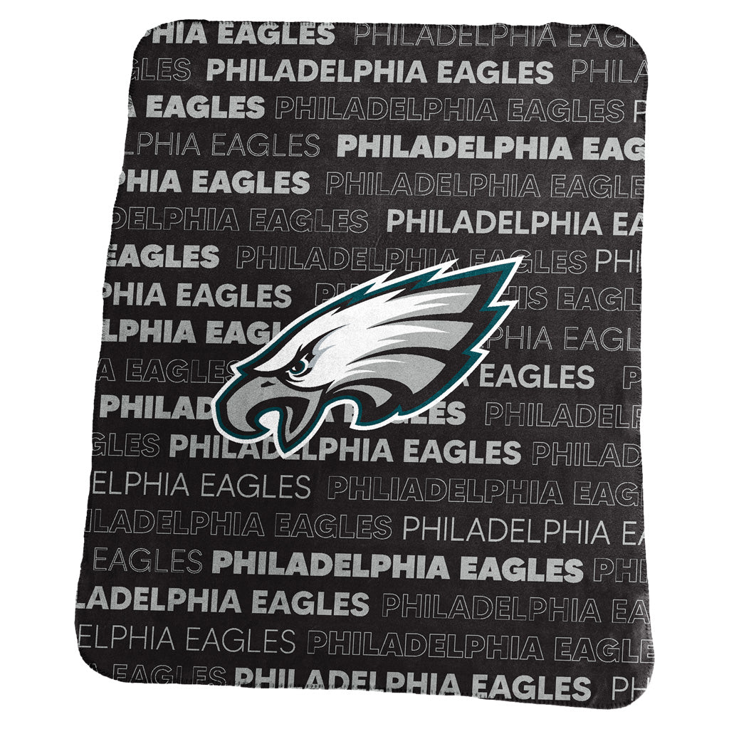 NFL Philadelphia Eagles Logo Brands 50x60 Classic Fleece Blanket