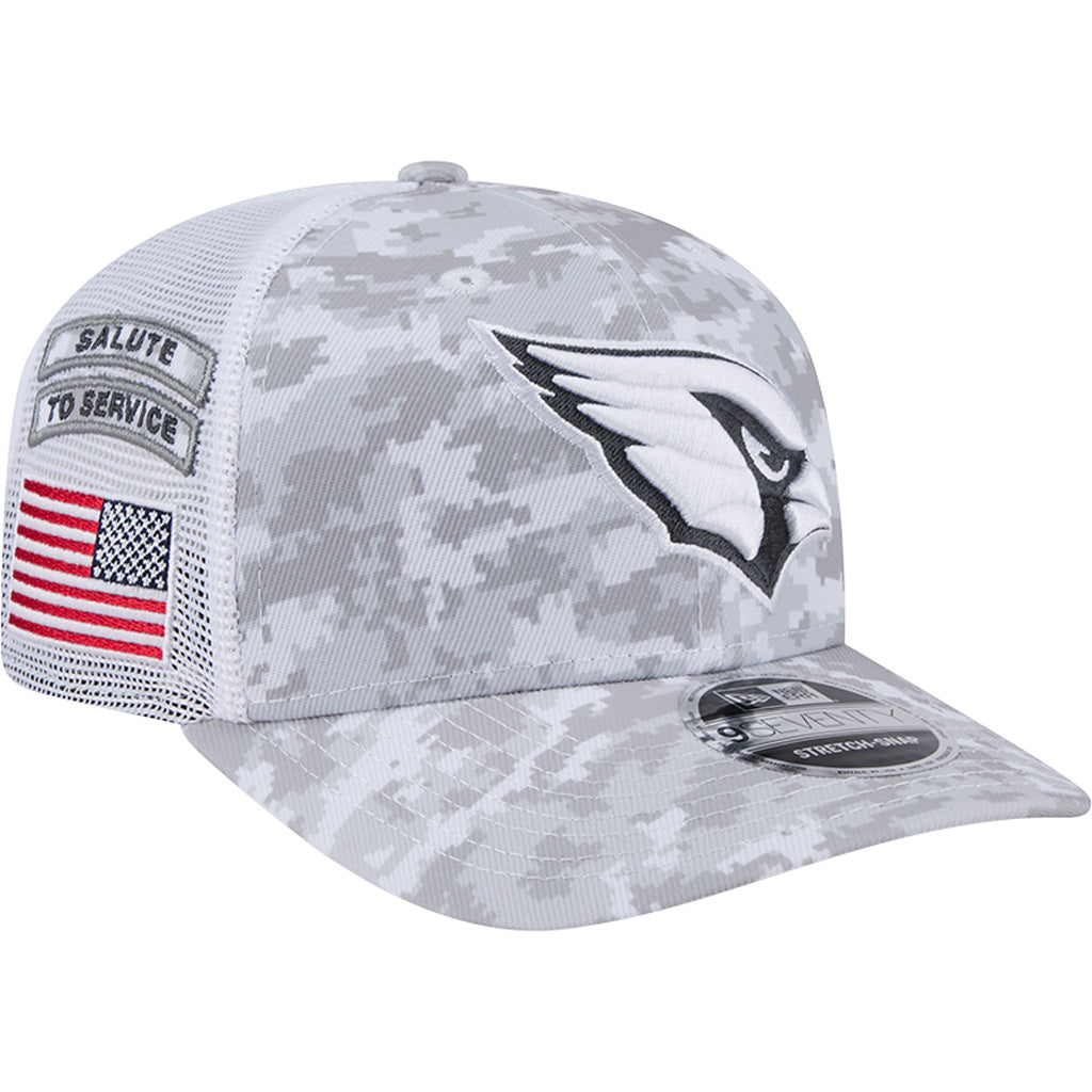 NFL Arizona Cardinals New Era 2024 Salute to Service 9SEVENTY Stretch-Snapback Hat