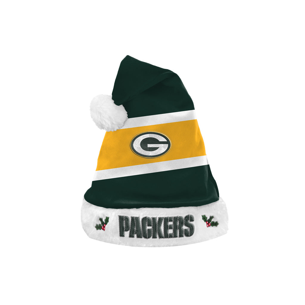 NFL Green Bay Packers FOCO Basic Santa Hat