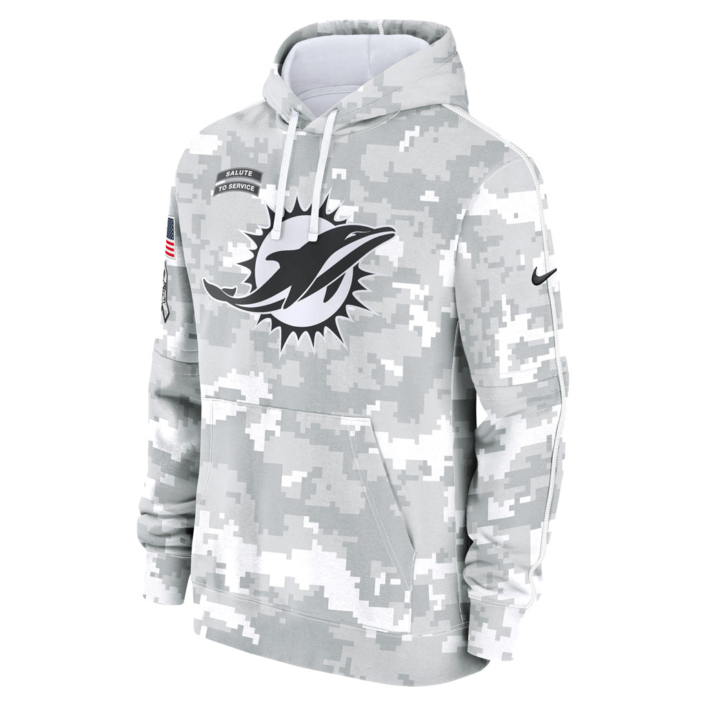 NFL Miami Dolphins Nike 2024 Salute to Service Club Hoodie