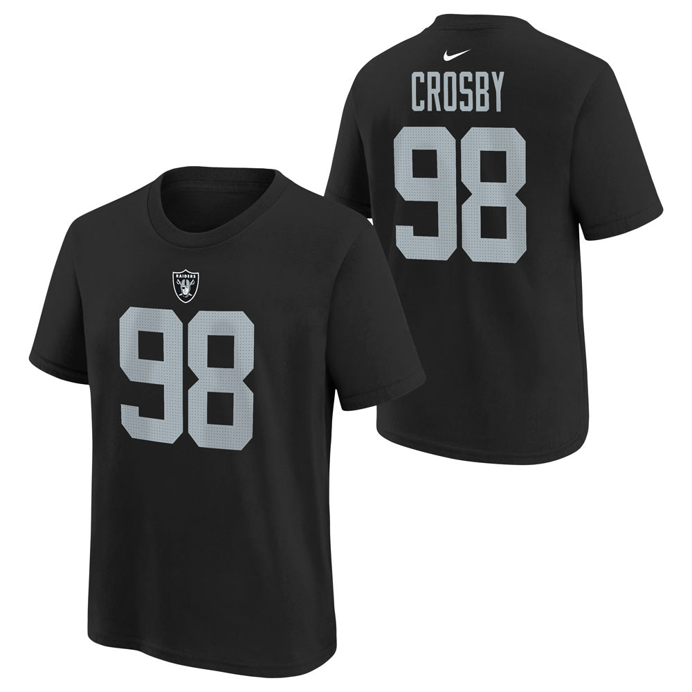 NFL Las Vegas Raiders Maxx Crosby Youth Nike Name &amp; Number Tee