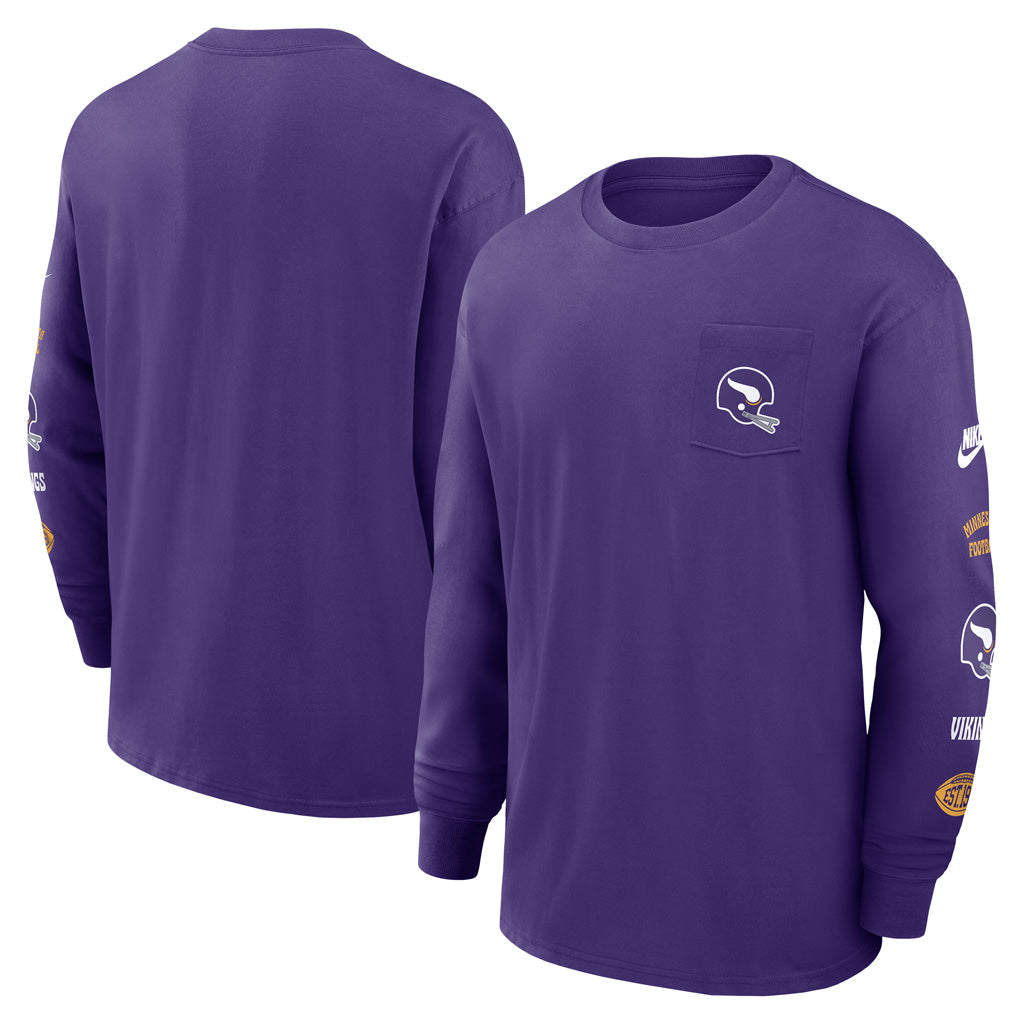 NFL Minnesota Vikings Nike Pocket Max90 Long Sleeve T-Shirt