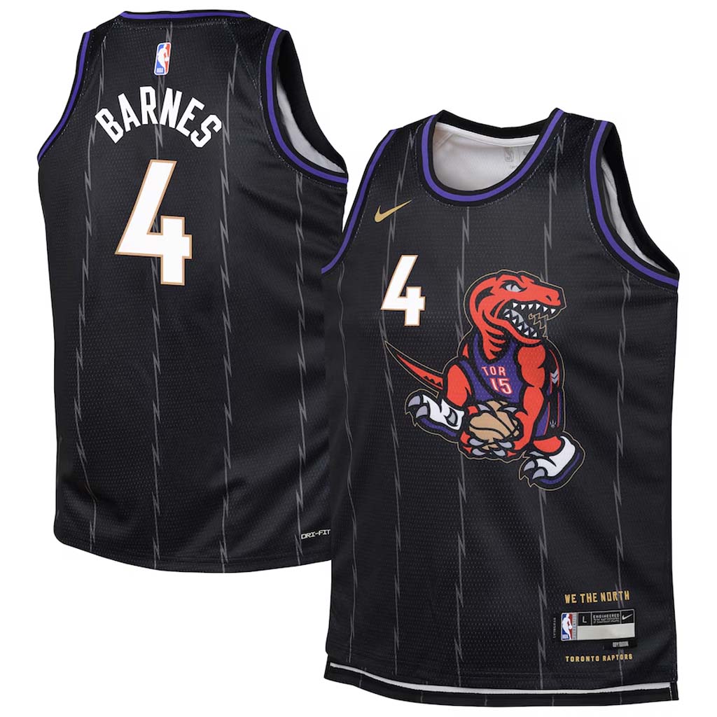 NBA Toronto Raptors Scottie Barnes Youth Nike 2024/25 City Edition Swingman Jersey