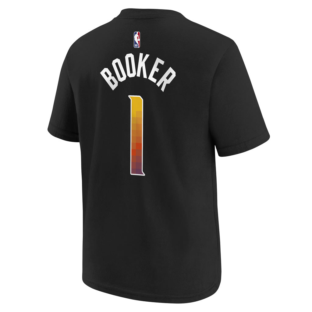 NBA Phoenix Suns Devin Booker Youth Jordan Statement Edition Name &amp; Number Tee