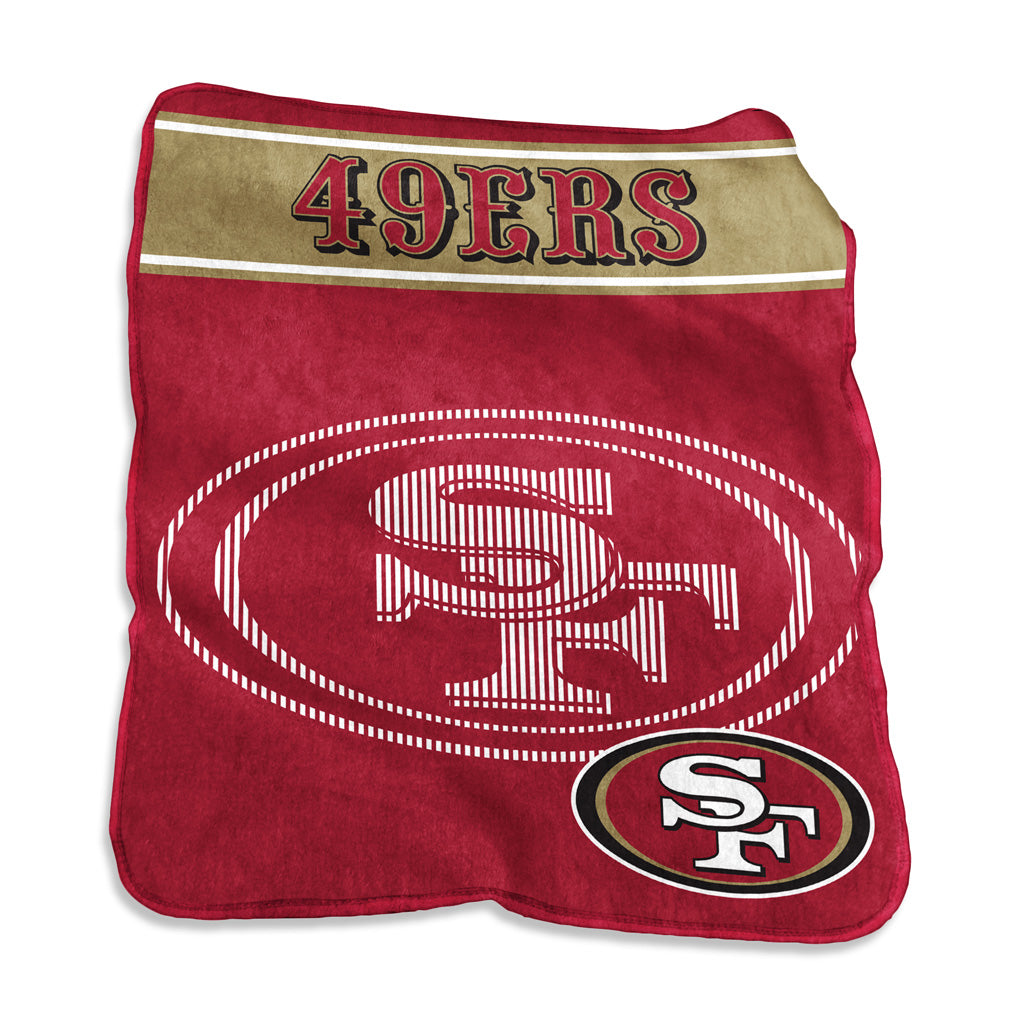 NFL San Francisco 49ers Logo Brands 60x80 Raschel