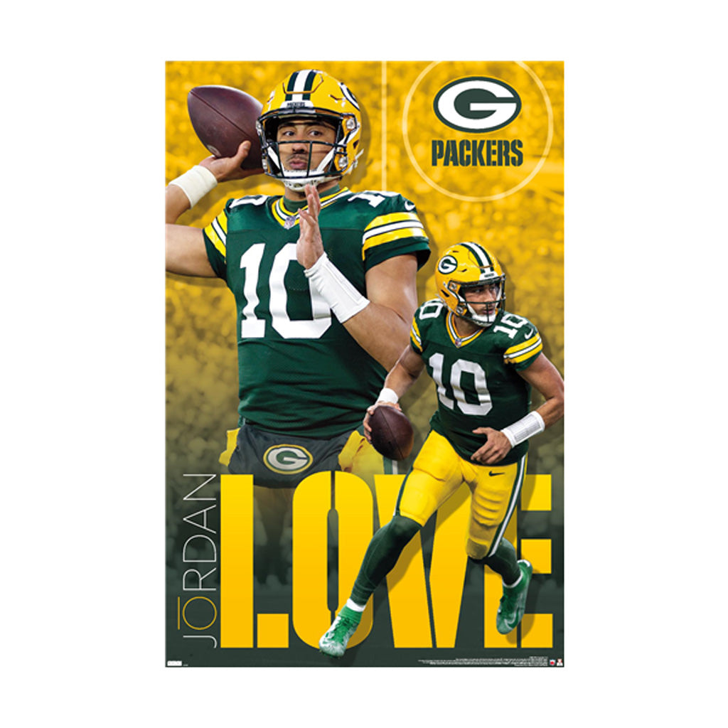 NFL Green Bay Packers Jordan Love Trends Option Poster