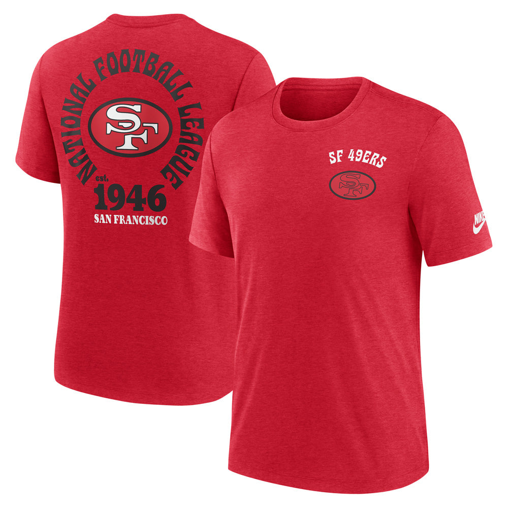 NFL San Francisco 49ers Nike 2-Hit Triblend Tee