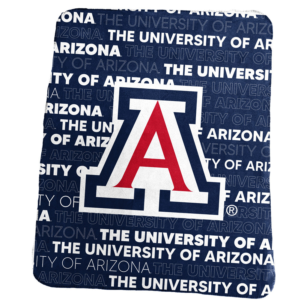 NCAA Arizona Wildcats Logo Brands 50x60 Classic Fleece Blanket