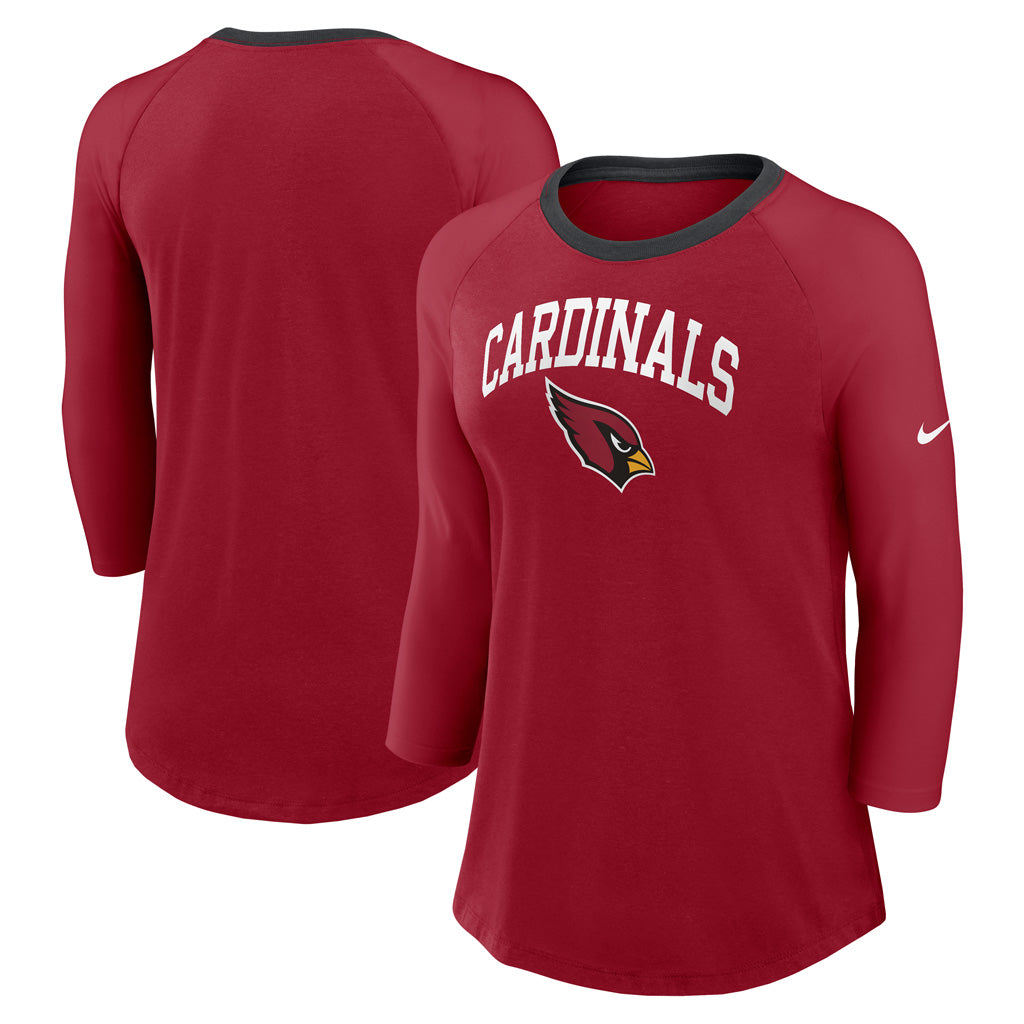 NFL Arizona Cardinals Women&#39;s Nike Fashion 3/4 Sleeve Tee