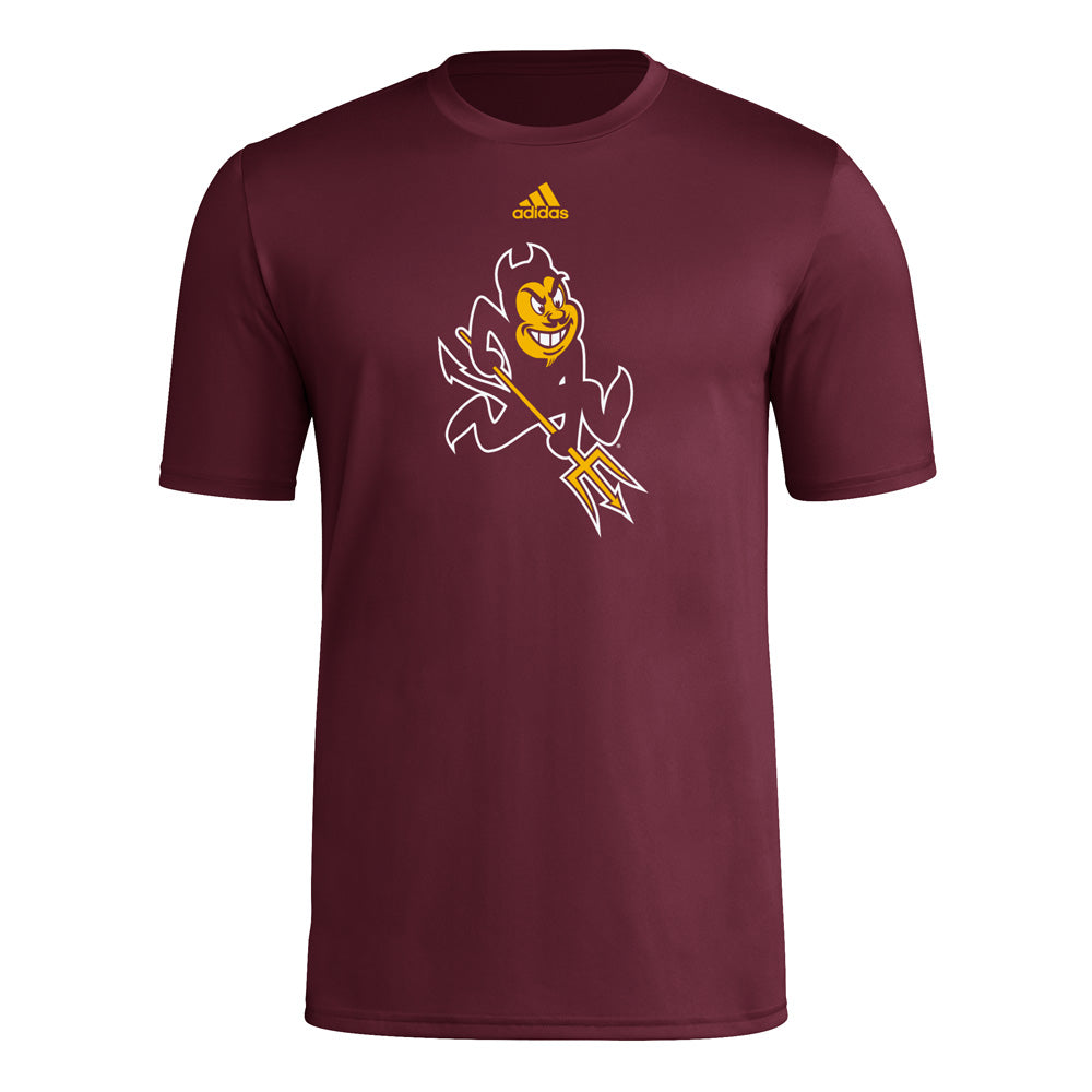 NCAA Arizona State Sun Devils adidas Sparky Pregame Tee