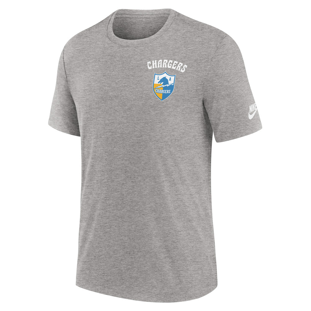 NFL Los Angeles Chargers Nike 2-Hit Triblend Tee