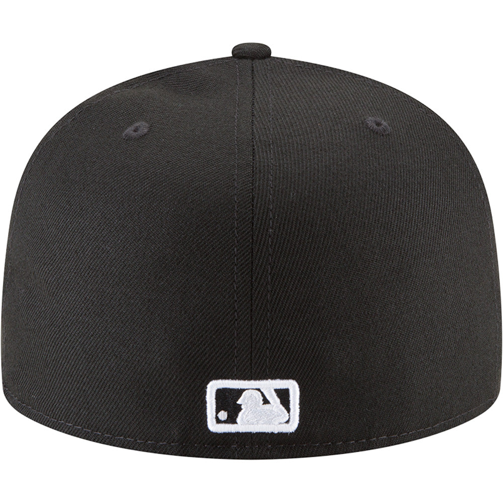 MLB Los Angeles Dodgers New Era Black &amp; White 59FIFTY Fitted Hat