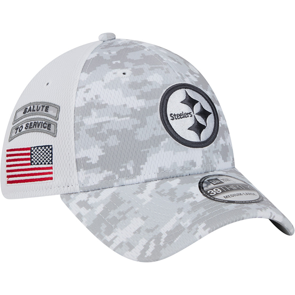 NFL Pittsburgh Steelers New Era 2024 Salute to Service 39THIRTY Flex Fit Hat