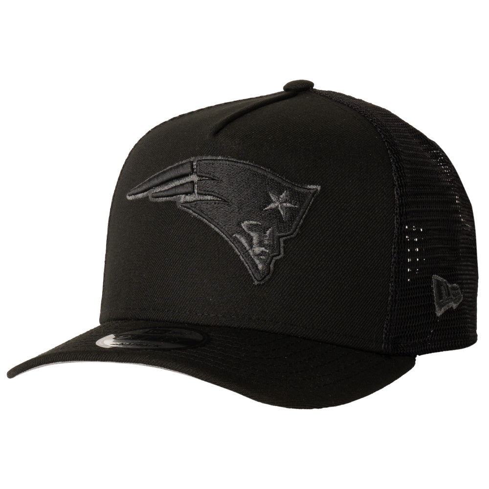 NFL New England Patriots New Era Black Pearl A-Frame 9FIFTY Trucker Snapback Hat