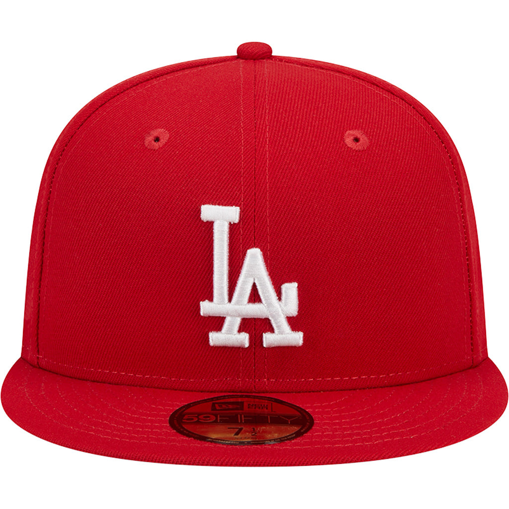 MLB Los Angeles Dodgers New Era Scarlet Side Patch 59FIFTY Hat