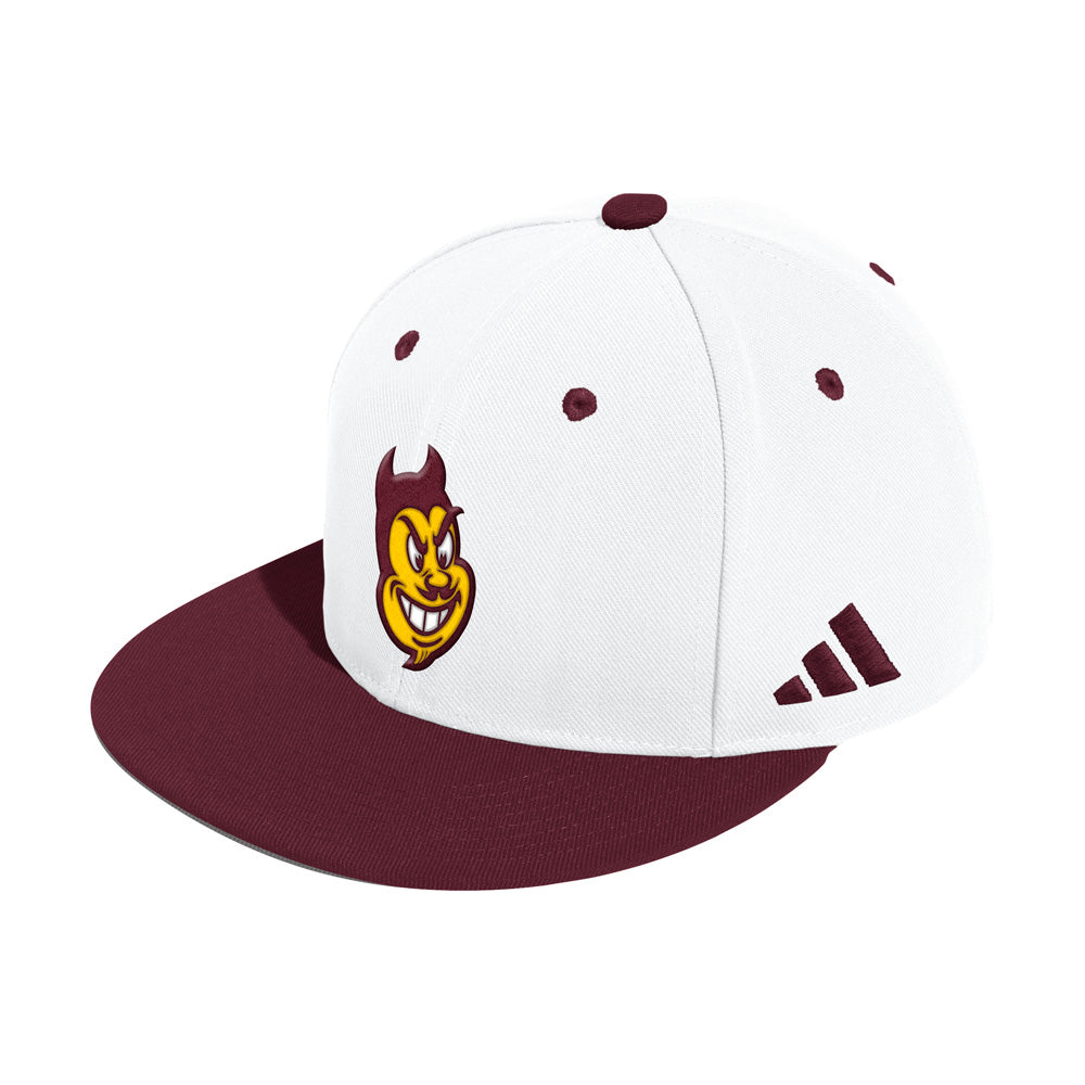 NCAA Arizona State Sun Devils adidas Two-Tone Sparky Head Fitted Hat