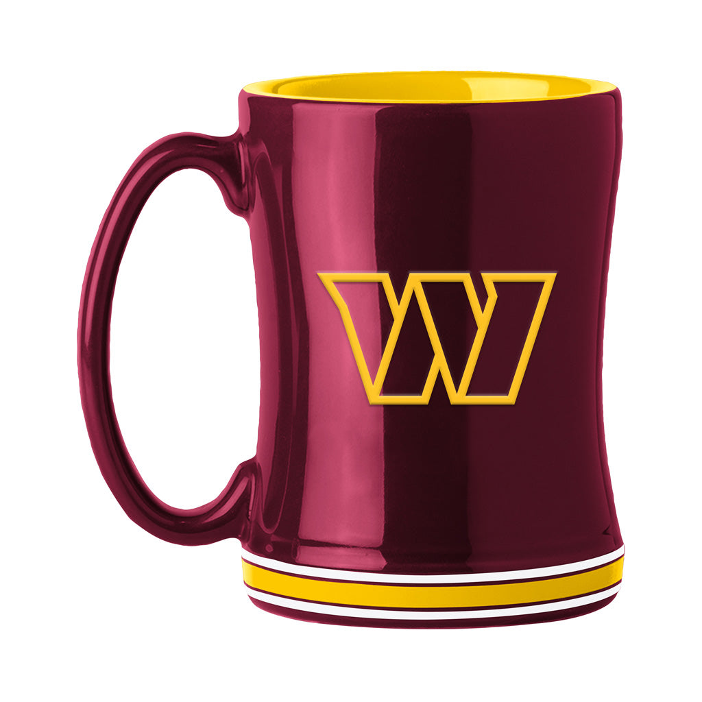 NFL Washington Commanders Logo Brands Relief Mug