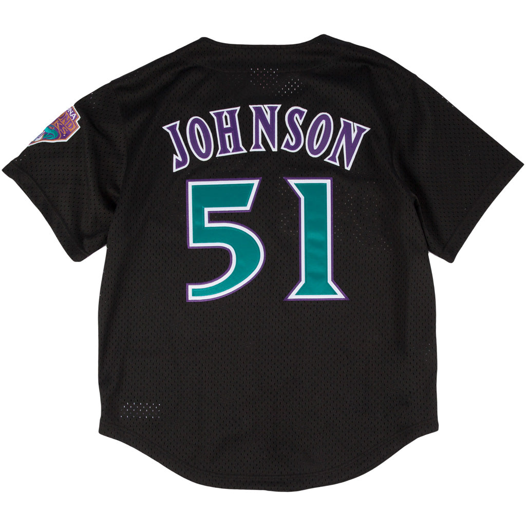 MLB Arizona Diamondbacks Randy Johnson Mitchell &amp; Ness &#39;99 Authentic Batting Practice Jersey