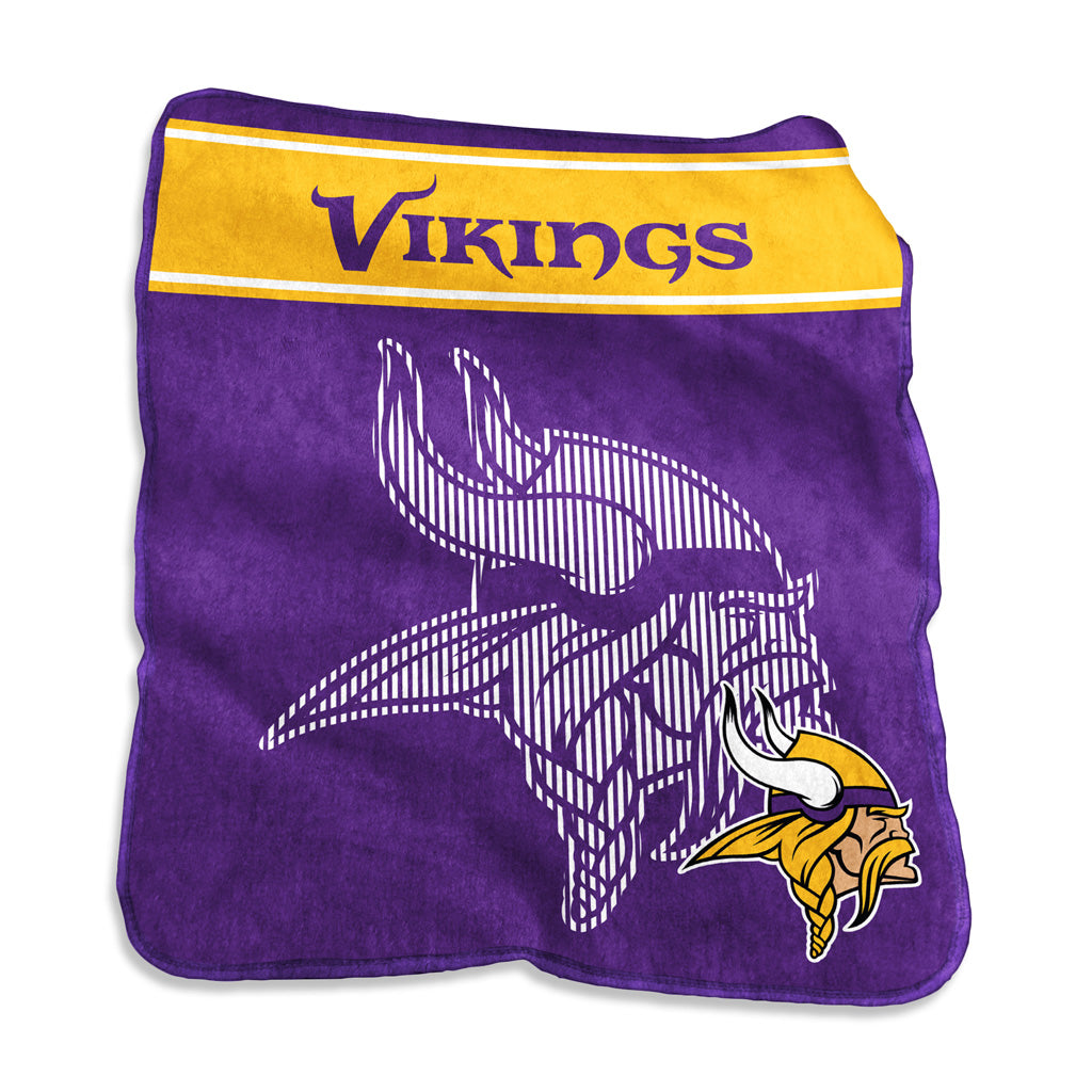 NFL Minnesota Vikings Logo Brands 60x80 Raschel