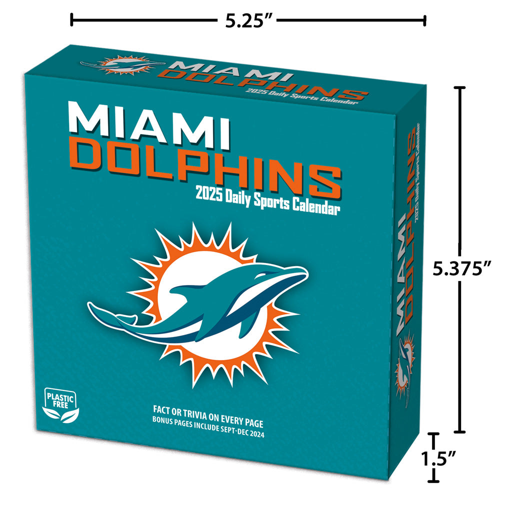 NFL Miami Dolphins 2024-2025 Boxed Calendar