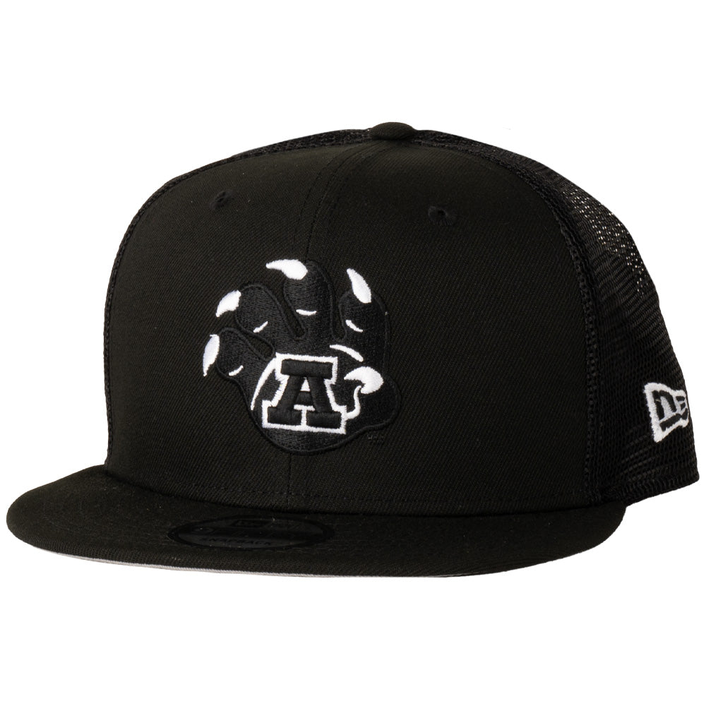 NCAA Arizona Wildcats New Era Paw Black &amp; White Trucker 9FIFTY Snapback Hat