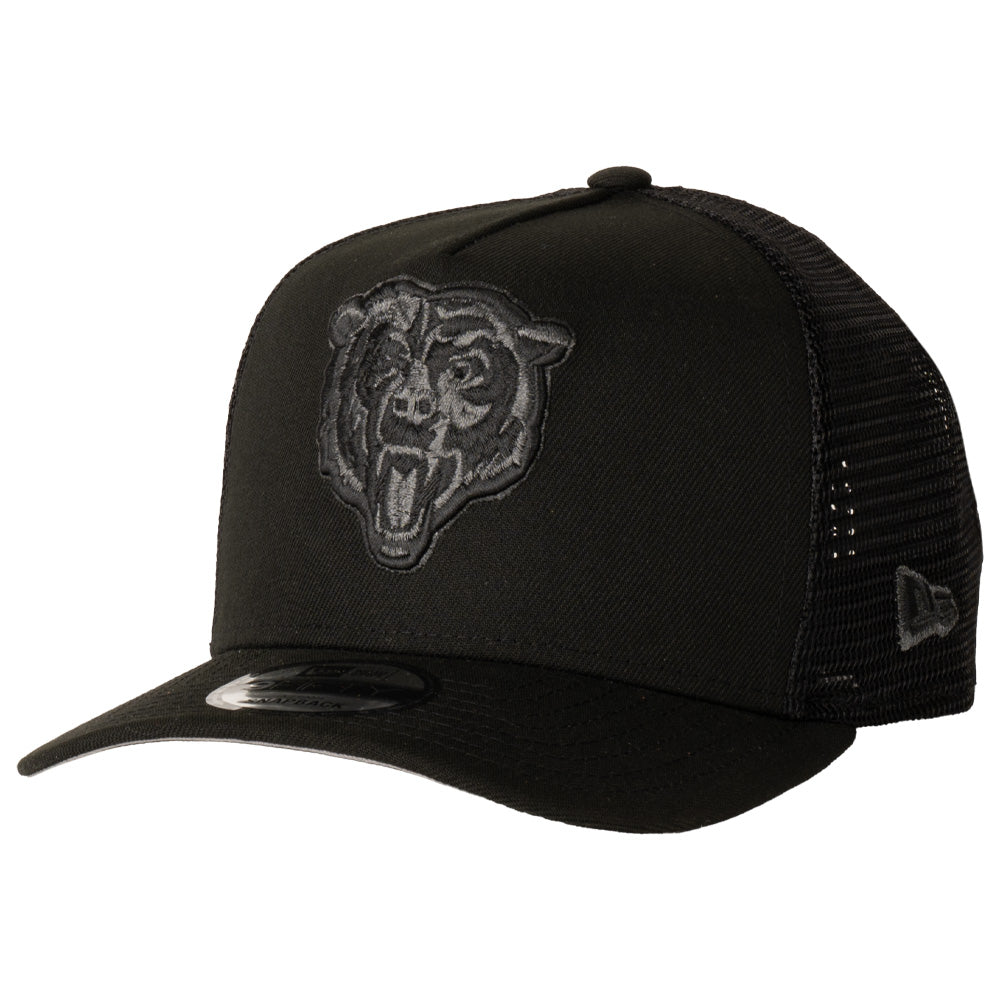 NFL Chicago Bears New Era Black Pearl A-Frame 9FIFTY Trucker Snapback Hat