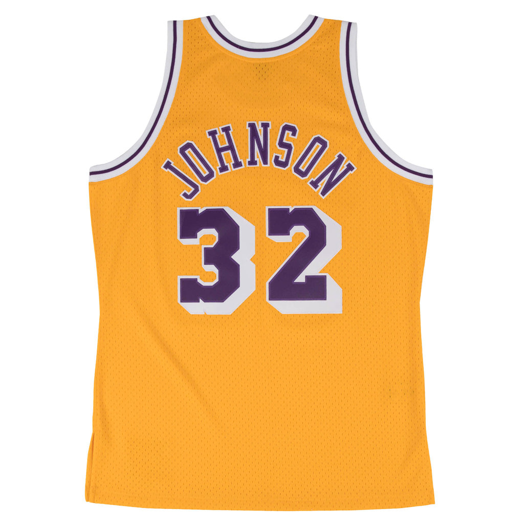 NBA Los Angeles Laker Magic Johnson Mitchell &amp; Ness &#39;84 Retro Swingman Jersey