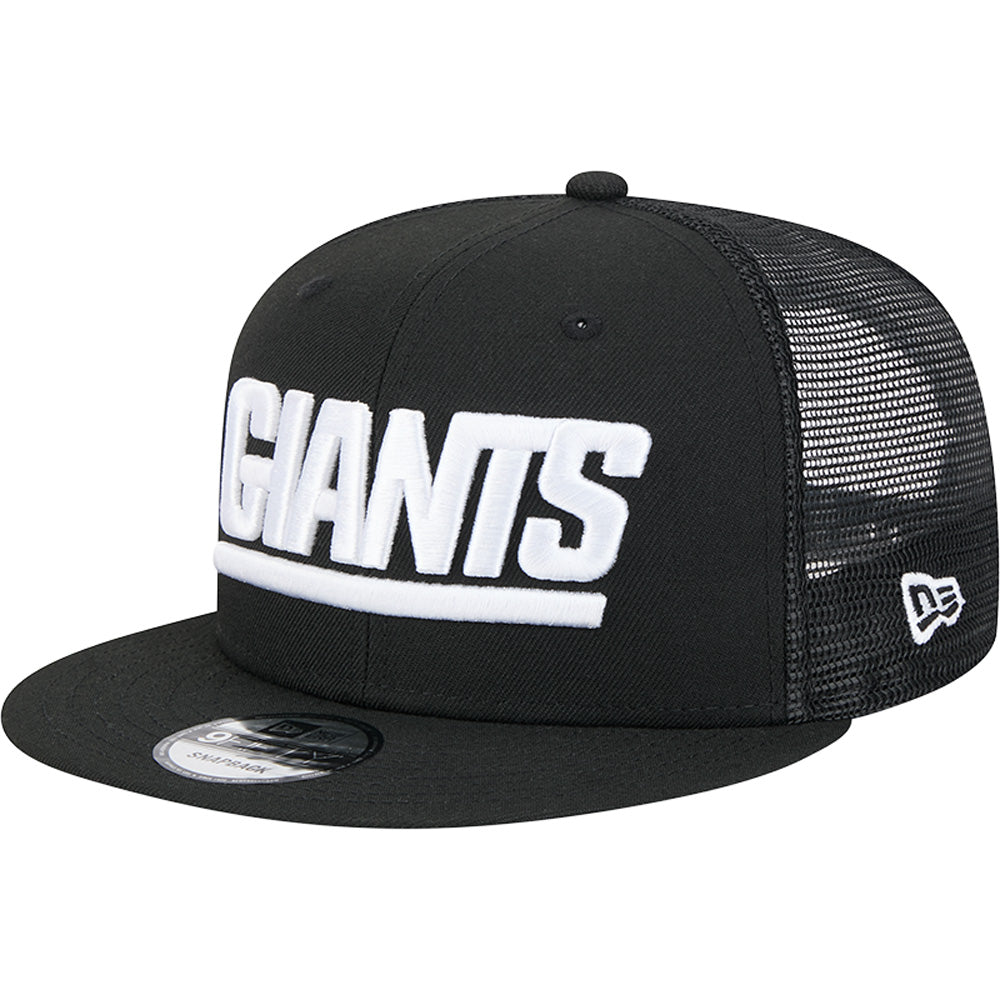 NFL New York Giants New Era Black &amp; White Trucker 9FIFTY Snapback