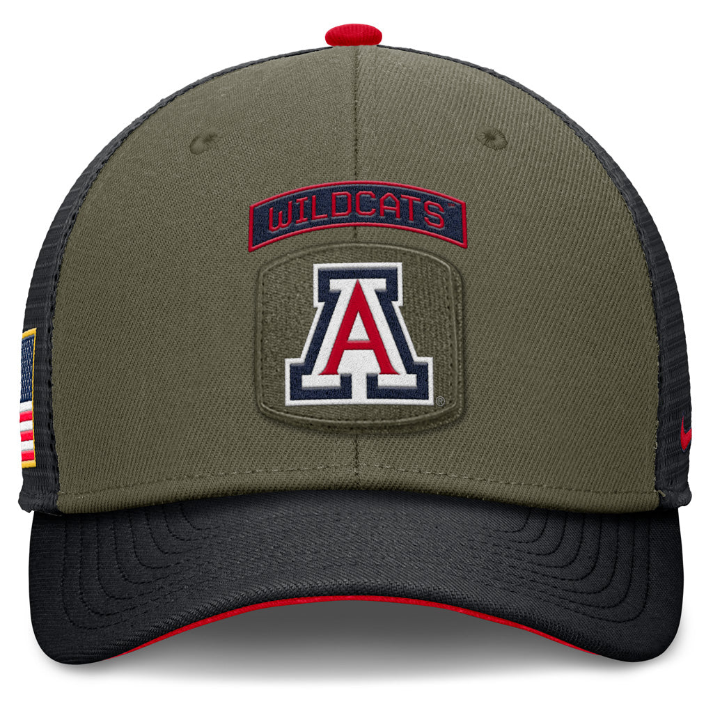 NCAA Arizona Wildcats Nike Primary Arch Military Adjustable Hat