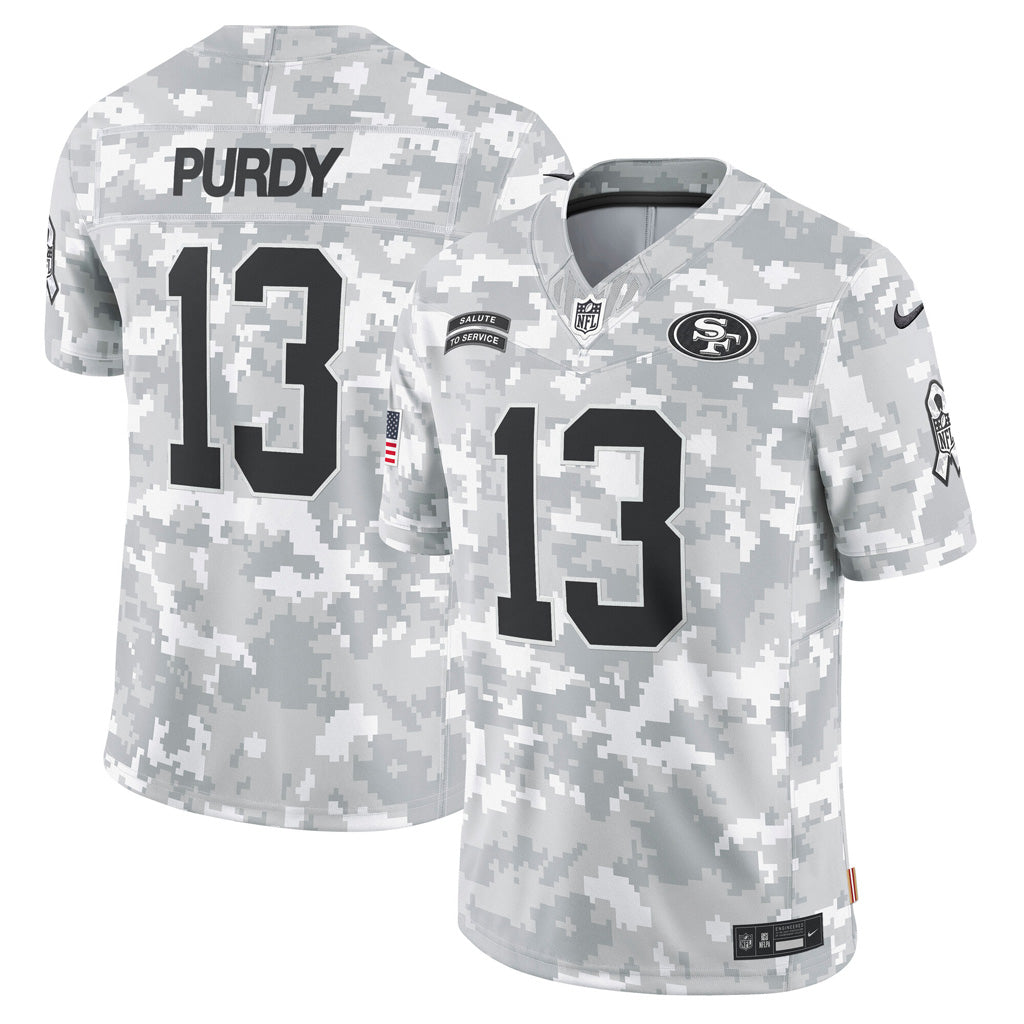 NFL San Francisco 49ers Brock Purdy Nike 2024 Salute to Service Limited Jersey