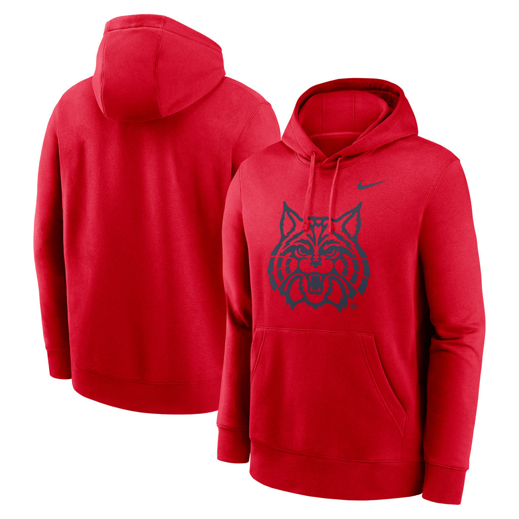 NCAA Arizona Wildcats Nike Cat Logo Club Fleece Pullover Hoodie