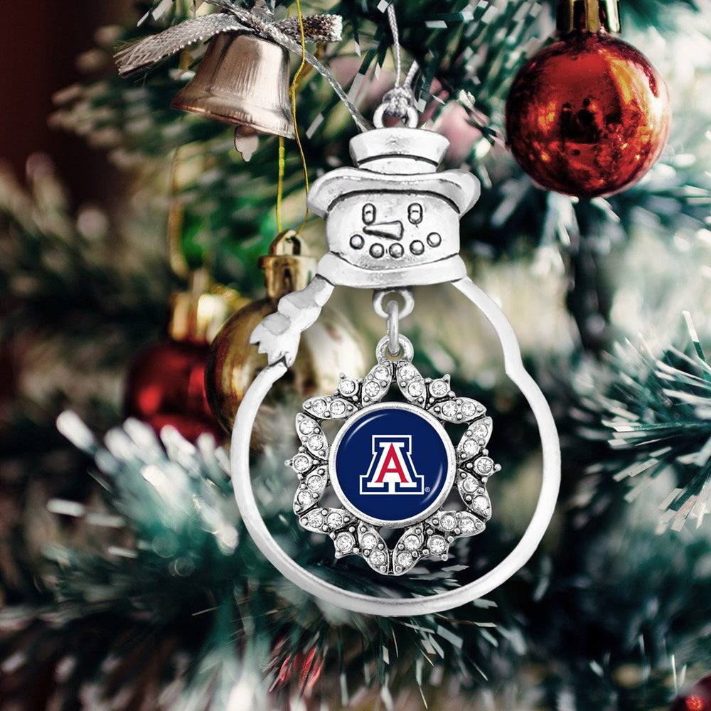 NCAA Arizona Wildcats Gentry USA Snowman Ornament