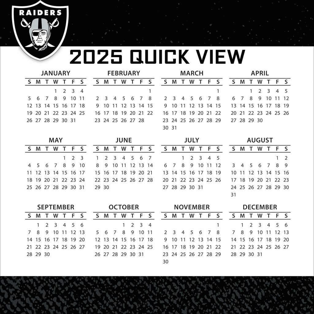 NFL Las Vegas Raiders 2024-2025 Boxed Calendar