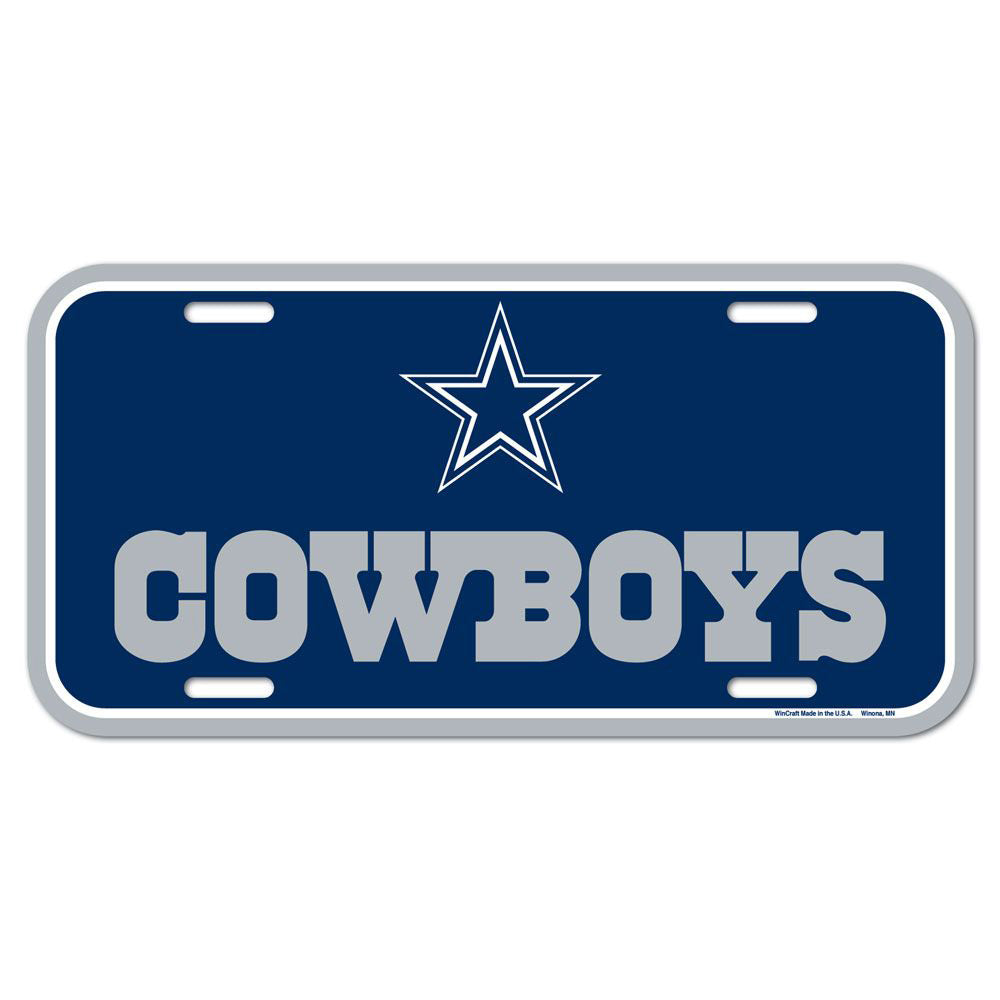 NFL Dallas Cowboys WinCraft Logo Plastic License Plate