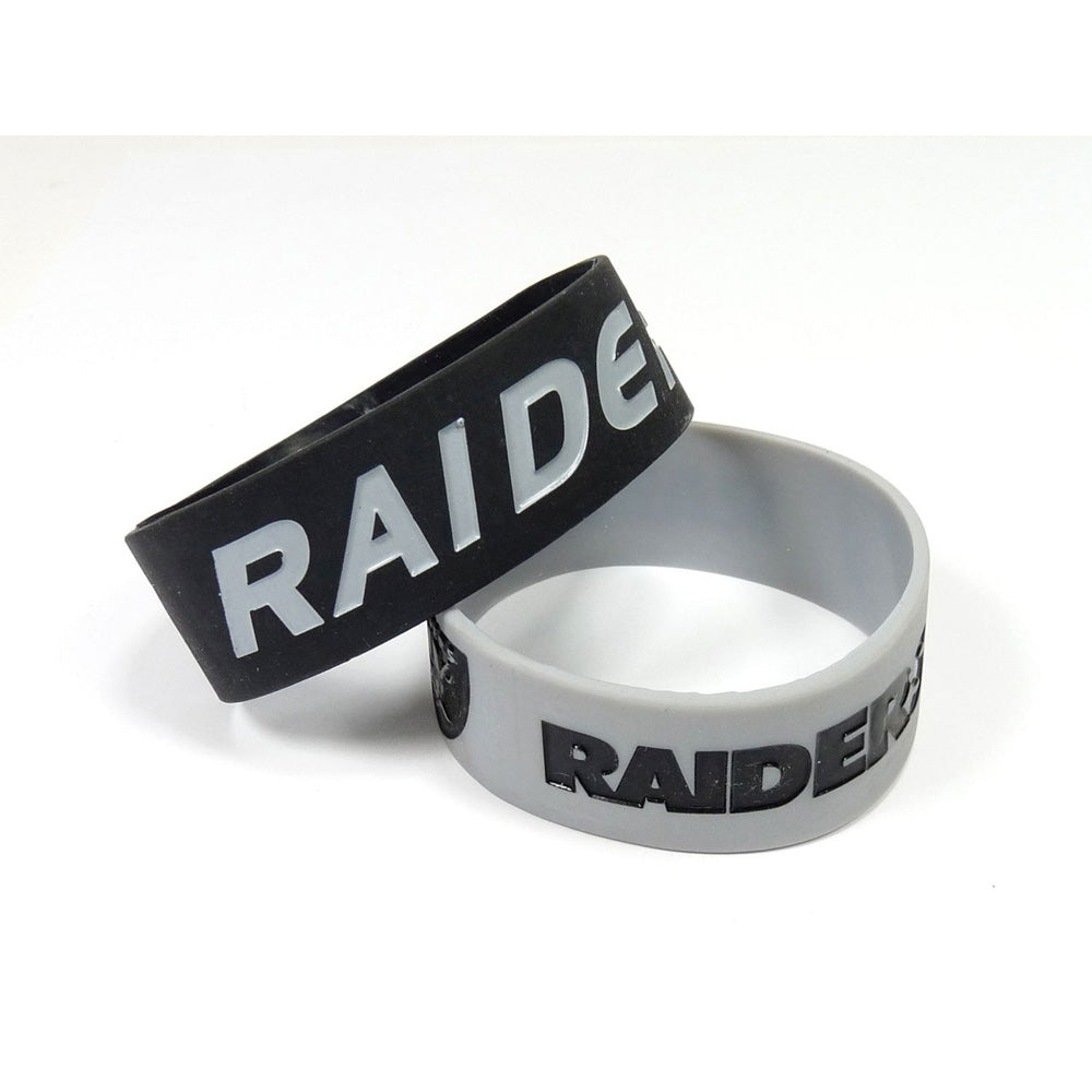 NFL Las Vegas Raiders Aminco 2 Pack Silicone Bands