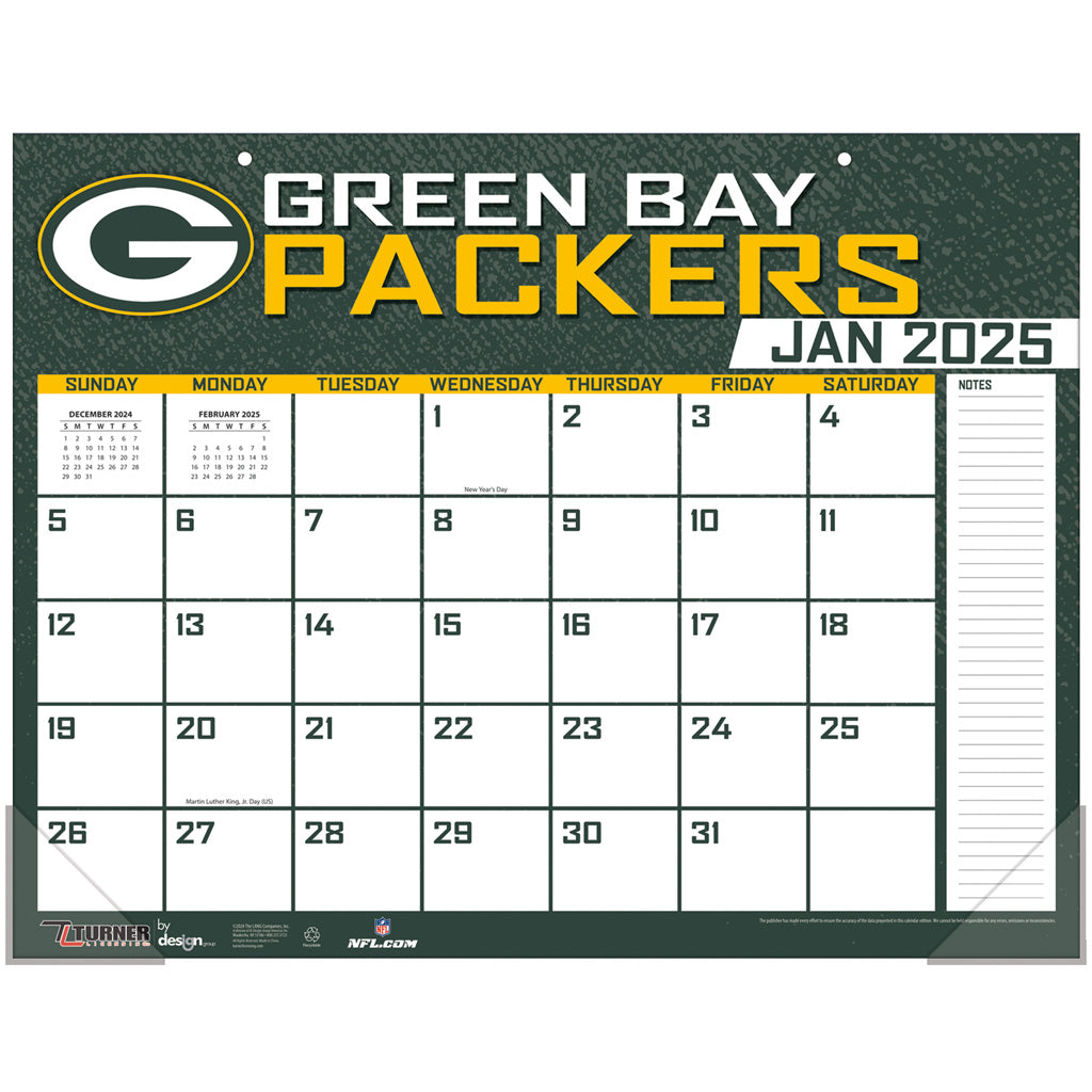 NFL Green Bay Packers 2024-2025 Desk Calendar