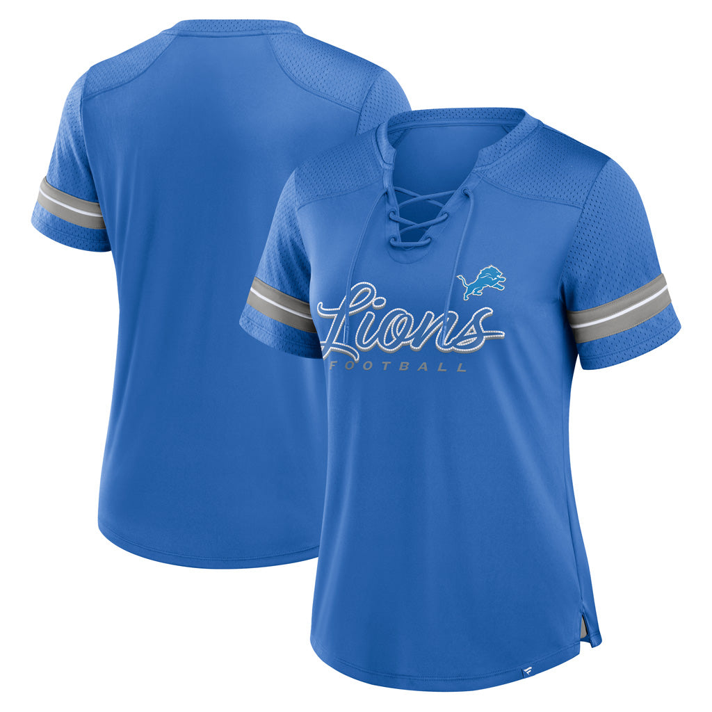 NFL Detroit Lions Fanatics Women&#39;s Play Script Lace-Up Top