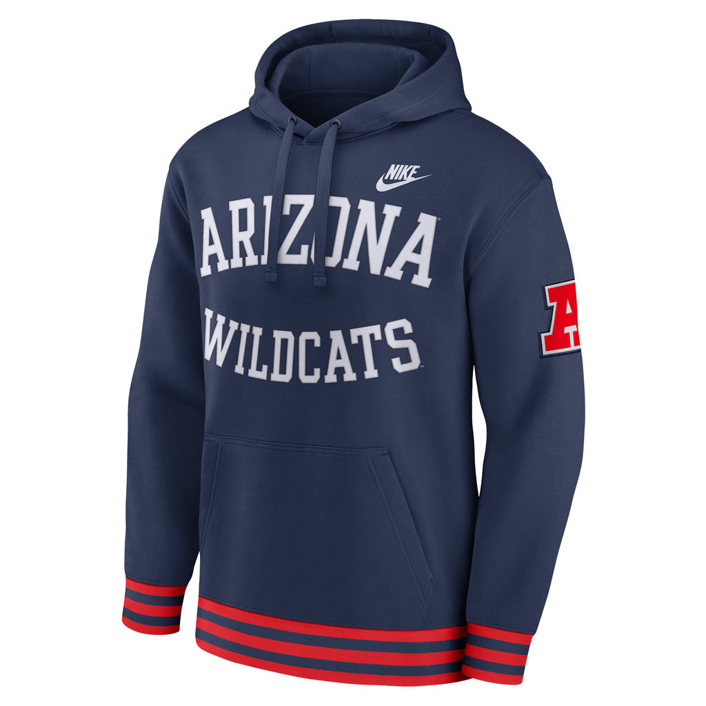 NCAA Arizona Wildcats Nike Retro Pullover Hoodie - Navy