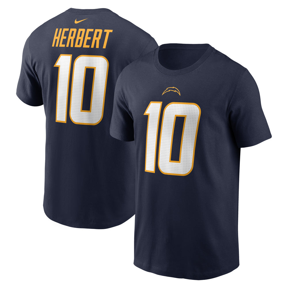 NFL Los Angeles Chargers Justin Herbert Nike Player Pride Name &amp; Number Tee