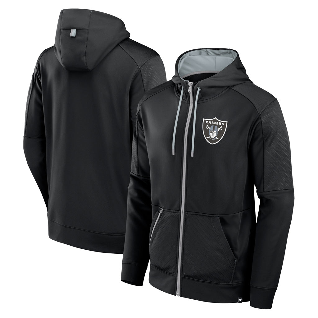 NFL Las Vegas Raiders Fanatics Defender Full Zip Hoodie