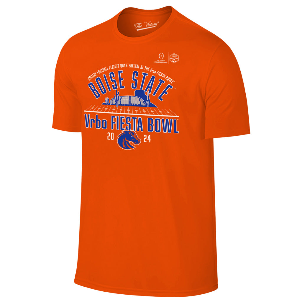 NCAA Boise State Broncos Retro Brand 2024 Fiesta Bowl Stadium T-Shirt - Orange