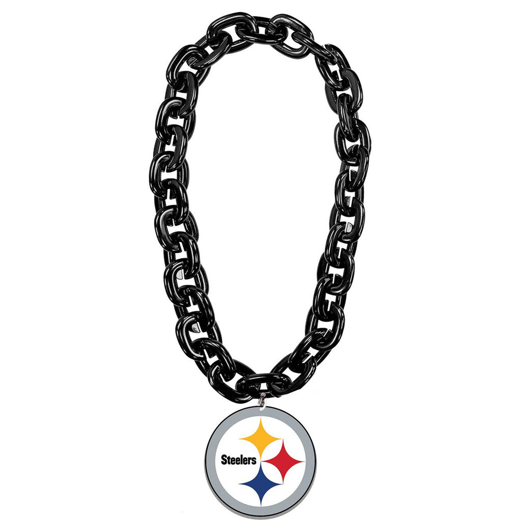 NFL Pittsburgh Steelers Aminco Large Fan Chain Necklace