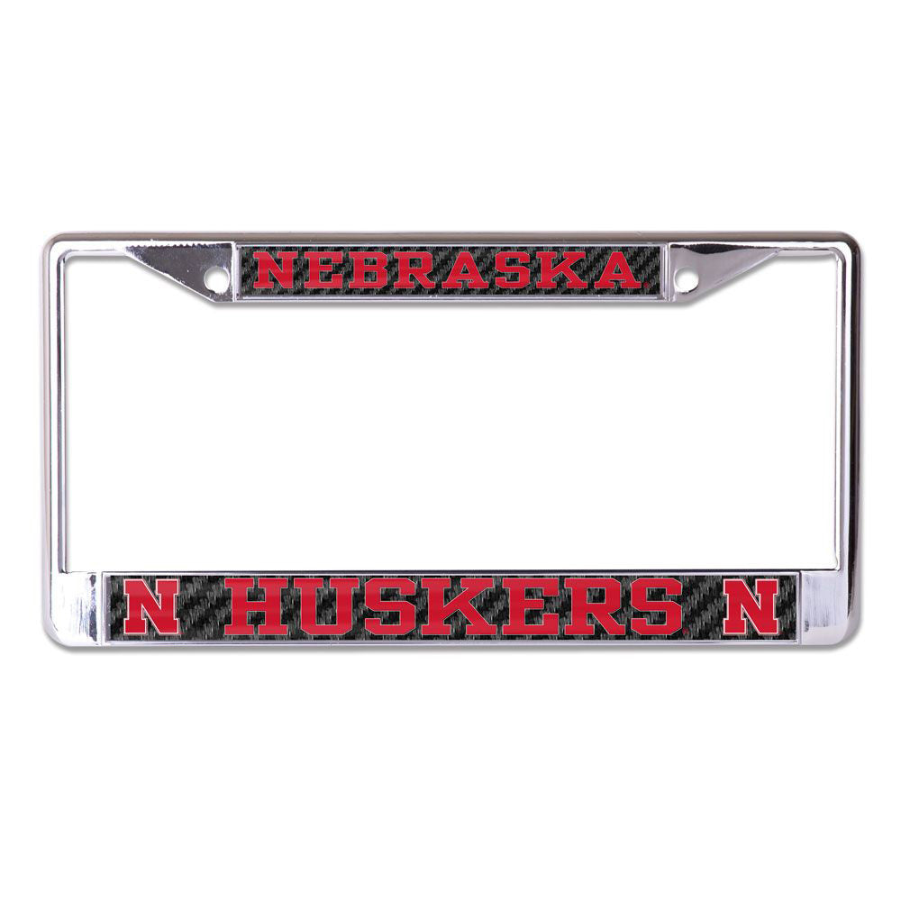 NCAA Nebraska Cornhuskers WinCraft Carbon License Plate Frame